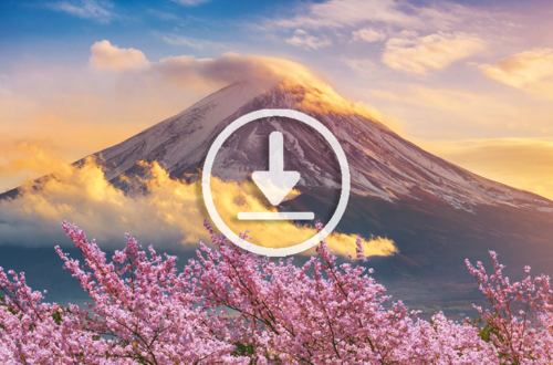 Giappone | fiori di ciliegio | Fuji | nuvole | investimenti | cielo | neve | rosa | bianco | arancione | download
